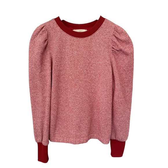 LOFT Red and White Patterned Sweater - Picture 4 of 16